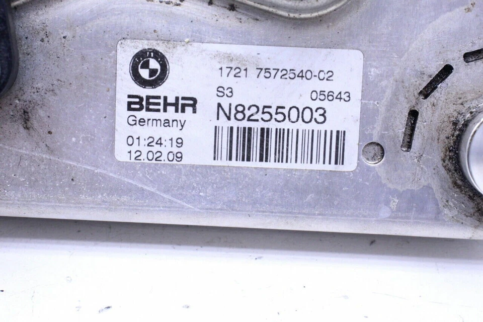 2009 BMW 750i Transmission Cooler Heat Exchanger OEM Used Foto 2 de 4