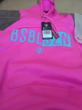 Baseball Lifestyle FREEDOM Hoodie V2 Cotton Candy Pink Short Sleeve NWT-Adult Lg