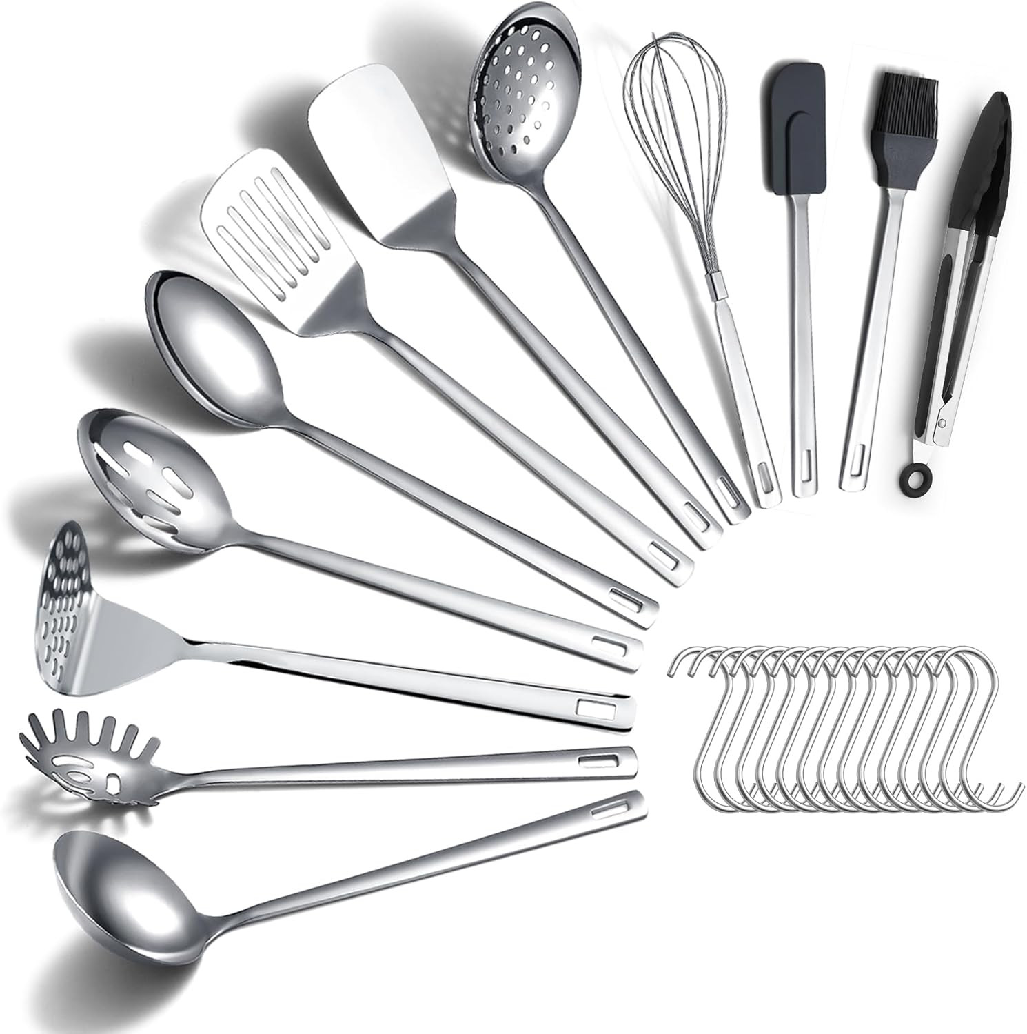 Set 26 Utensili da Cucina Acciaio Inox Professionali: Robusti e Completi