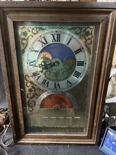 Medtronic’s Corp  Wall Clock 1960's Sun Moon Sowing Synchr. To be Repaired