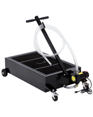 #ad #ad 20 Gallon Oil Drain Pan with 110V Electric Pump Low Profile Car Oil Drain Cart $129.89