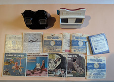 VTG View-Master Lot 22 Reels, 2 Viewers, Booklets Bible Stories Cartoon Sawyer's