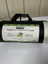 Bamboo Living Memory Foam Pillow Queen Size Hypoallergenic Cooling NEW