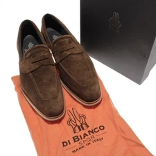 Di Bianco NWD Brera Classic Suede Loafers Size 10.5 in Tundra Brown