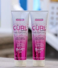 (2) CREIGHTONS CURL CO CURLPLEX SOFTEN & SHAPE CURL LOTION, MORINGA OIL 8.45 Oz