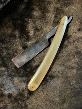 JUST OVER 6/8 JOSEPH RODGERS SHEFFIELD HORN STRAIGHT RAZOR