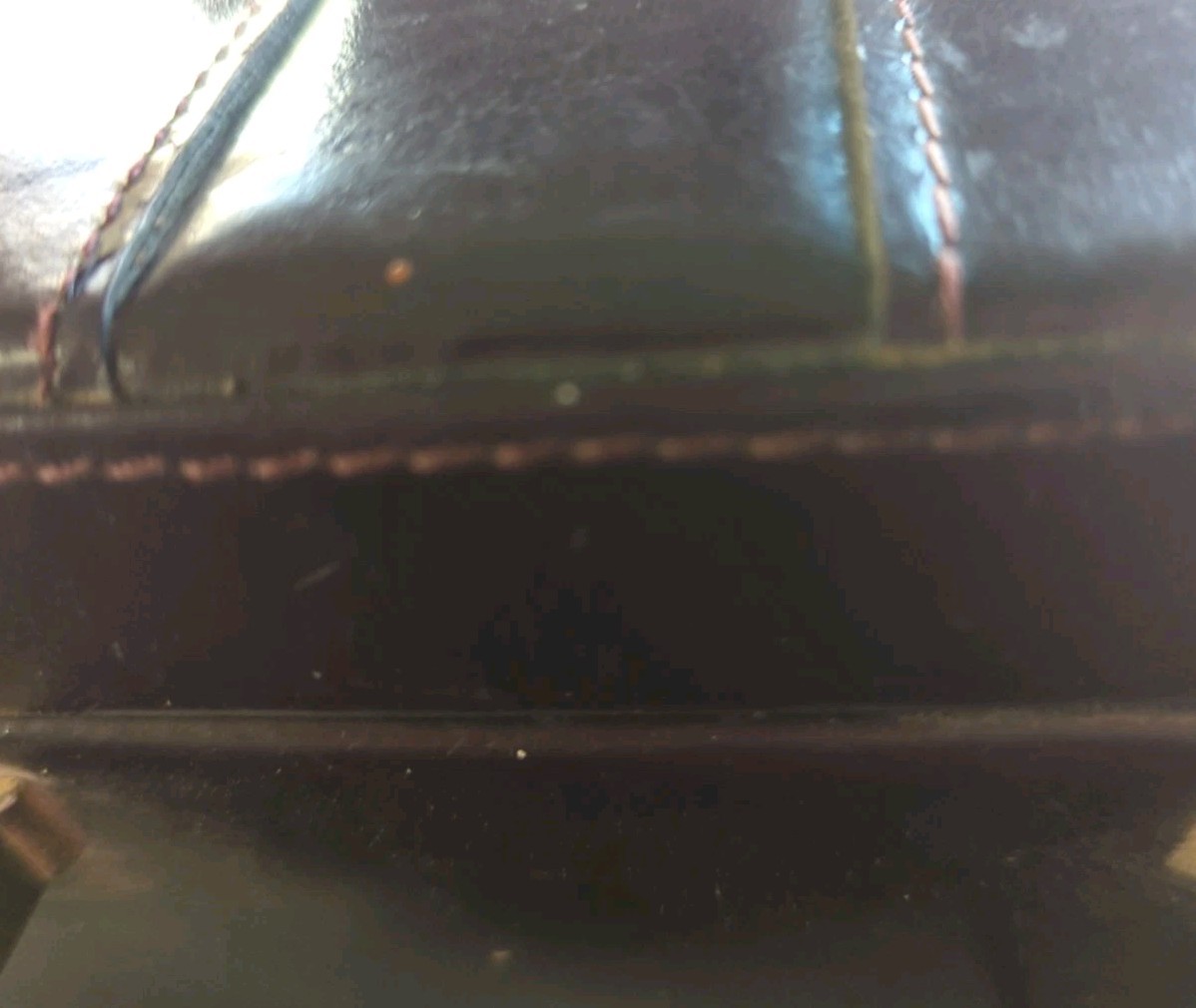 Protocol Burgandy Leather Briefcase - image 3