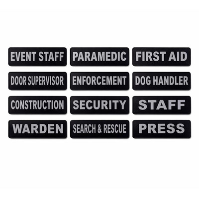 Reflective Job Role Badge Small - 5'' x 2''
