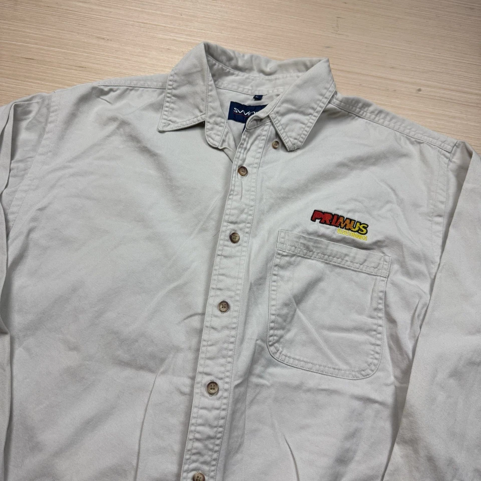Lote Camisas Electrónicas Primus Vintage Años 90 Para Hombre Medianas Grandes Telecomunicaciones Foto 3 de 4