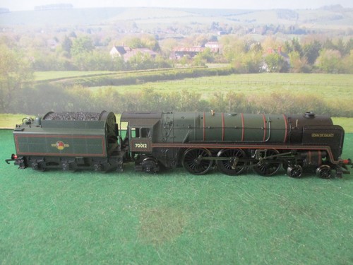 HORNBY BRITANNIA NO.70012 JOHN OF GAUNT BR GREEN L/CREST "TENDER DRIVE" - OHNE BOX. | Zustand: Used