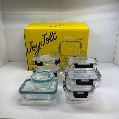 Lot of 8 Glass Food Storage Containers w/ Lids Mixed Brands