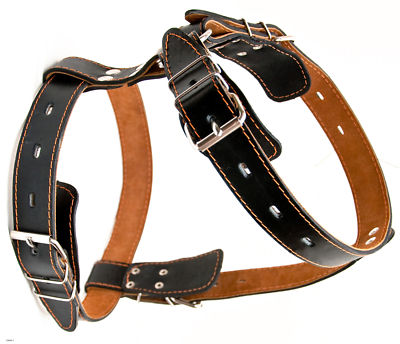 Genuine Leather Dog Harness 31