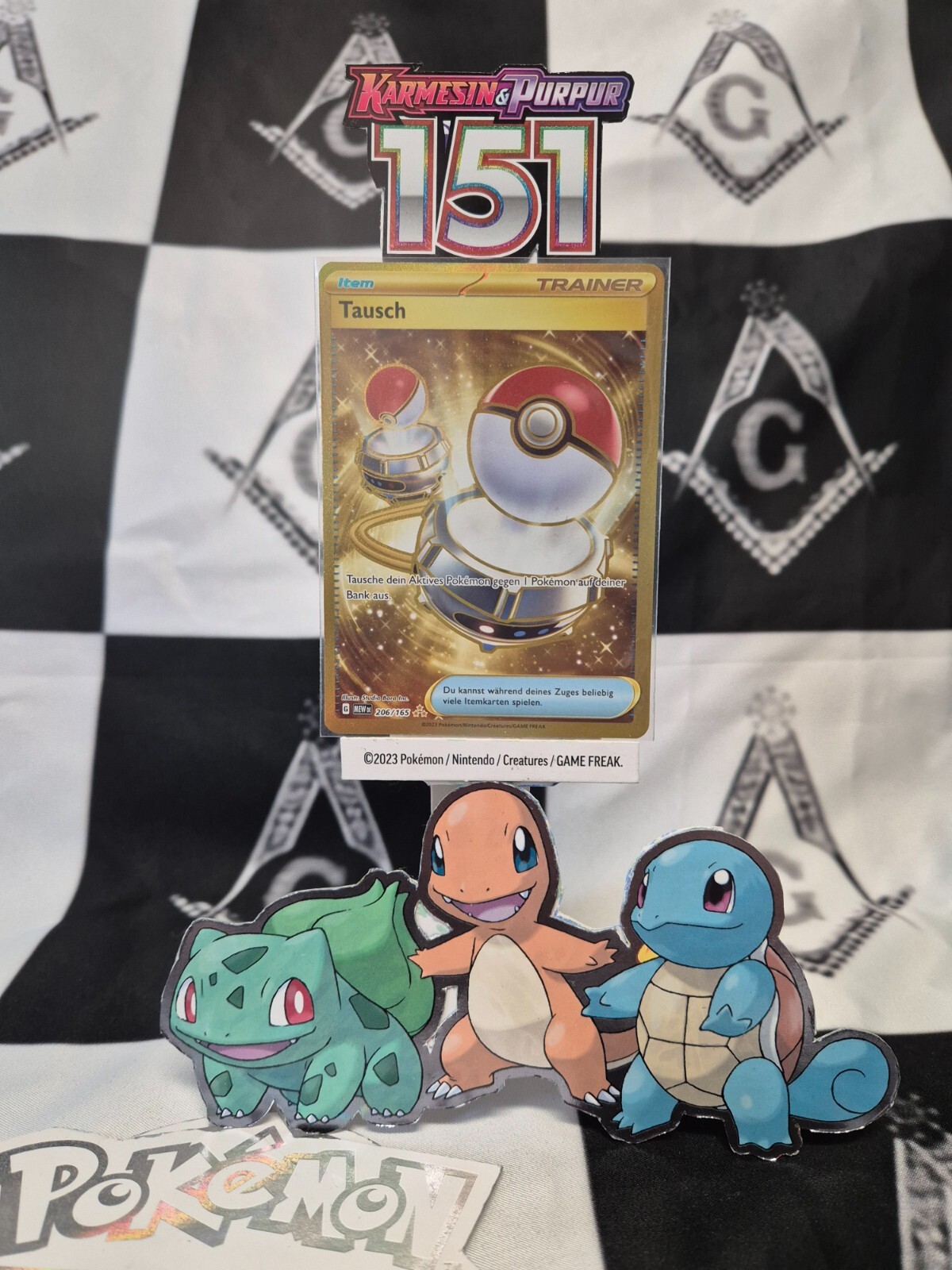 Switch Gold Secret Rare NM 206/165 Scarlet & Violet 151 Pokémon/Pokemon Card(Ger