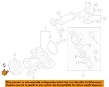 FORD OEM 15-23 F-150,Mustang,Ranger Cooling Water Pump-Pulley Bolt W717103S437