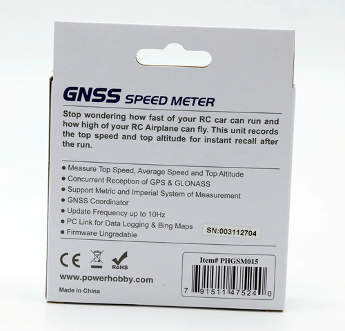 NEW Powerhobby GNSS RC GPS Speed Meter Global Navigation Satellite System GSM-01 - Picture 4 of 5