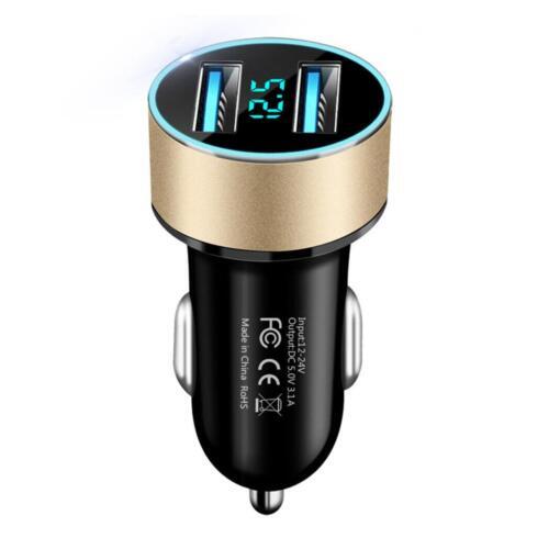 3.1A USB Dual Port Car Lighter Charger 12V/24V Digital LED 2025Voltmeter G2F0 - Photo 13 sur 15