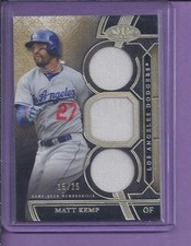 *2015 Topps Tier One Triple Game Used MATT KEMP LA dodgers #15/25