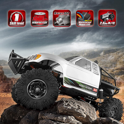 REMO 1/10 RC Rock Crawler 4WD 2.4G 25KM/H Off-Road RC Truck Electric Car Hobby
