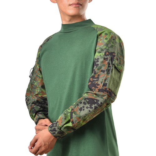 Mens Tactical Army Military Battle Combat AirSoft Long Sleeve Camo Shirt - Picture 41 of 44