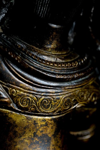 8.8" Yellow Jambhala Buddha Statue Tibetan Buddhism Tantric God of Wealth Deity - Bild 8 von 15