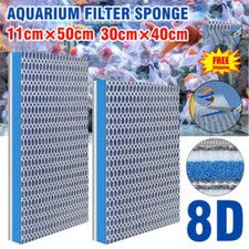 8D Aquarium Filter Media 8-Layer Filter Pads Bio Sponge Foam for Fish Tank Pond