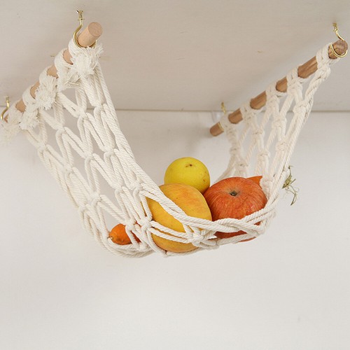 Bohemian Hanging Basket Household Furnishing Handwoven Fruit Hammock - 第 4/12 張圖片