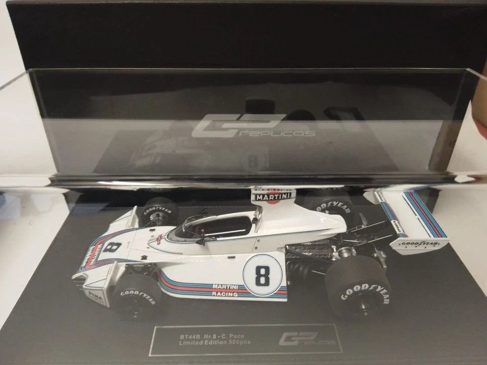 GPReplicas GP Replicas Brabham BMW BT44B #8 Carlos Pace 1975 1/18 GP104B - Immagine 4 di 4