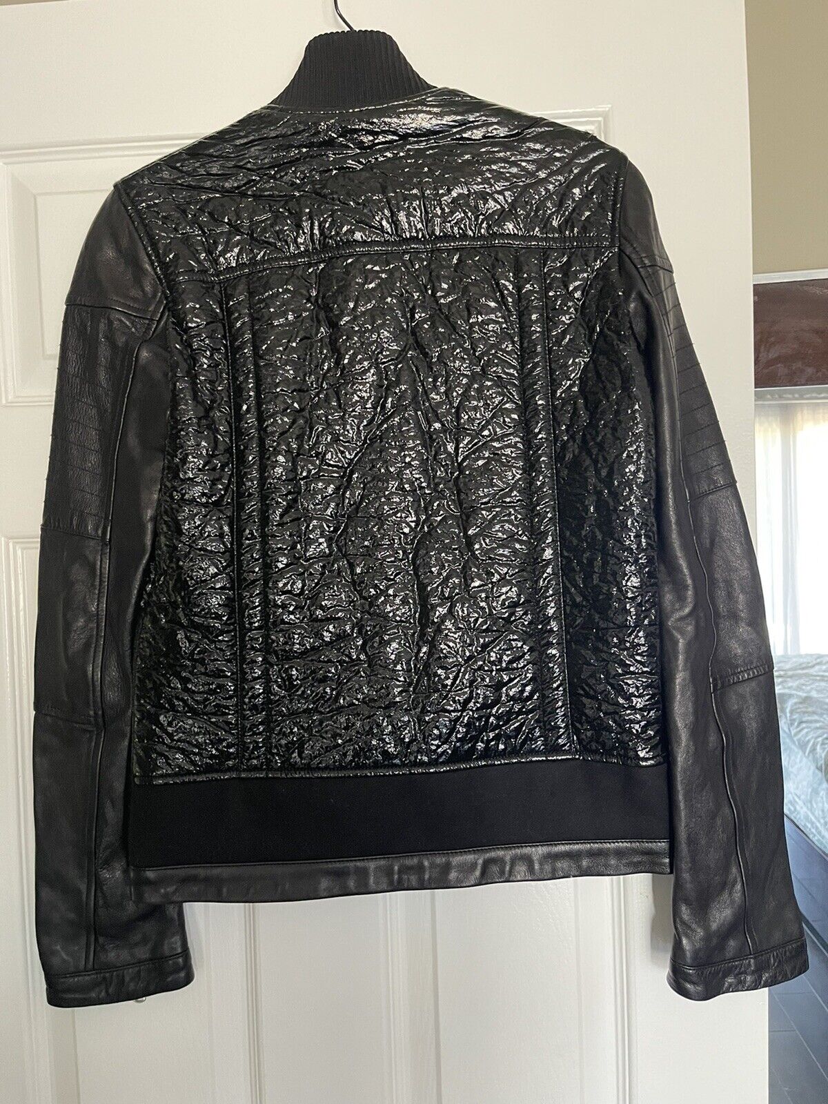 Diesel Black Gold leather jacket . size 38 - image 8