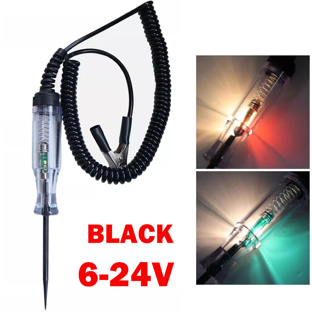 DC 12V Voltage Test Pen Probe 6-24V Car Electric Circuit Tester Spring Wire HOT