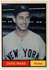 1982 Renata Galasso  Duke Maas #11 1961 World Champion New York Yankees