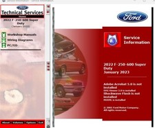 2022 Ford F250 F350 Lariat Platinum XLT XL Factory Service Manual USB 1294722