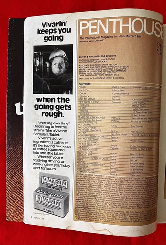 Vintage Penthouse Magazine March 1981 Single Issue - Picture 3 of 7
