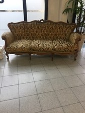 Divano Vintage Damascato  3 Posi  E 2 Poltrone