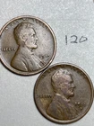 1915-P&D LINCOLN WHEAT CENT 2 COIN SET, low mintage,  "FINE" condition, #120