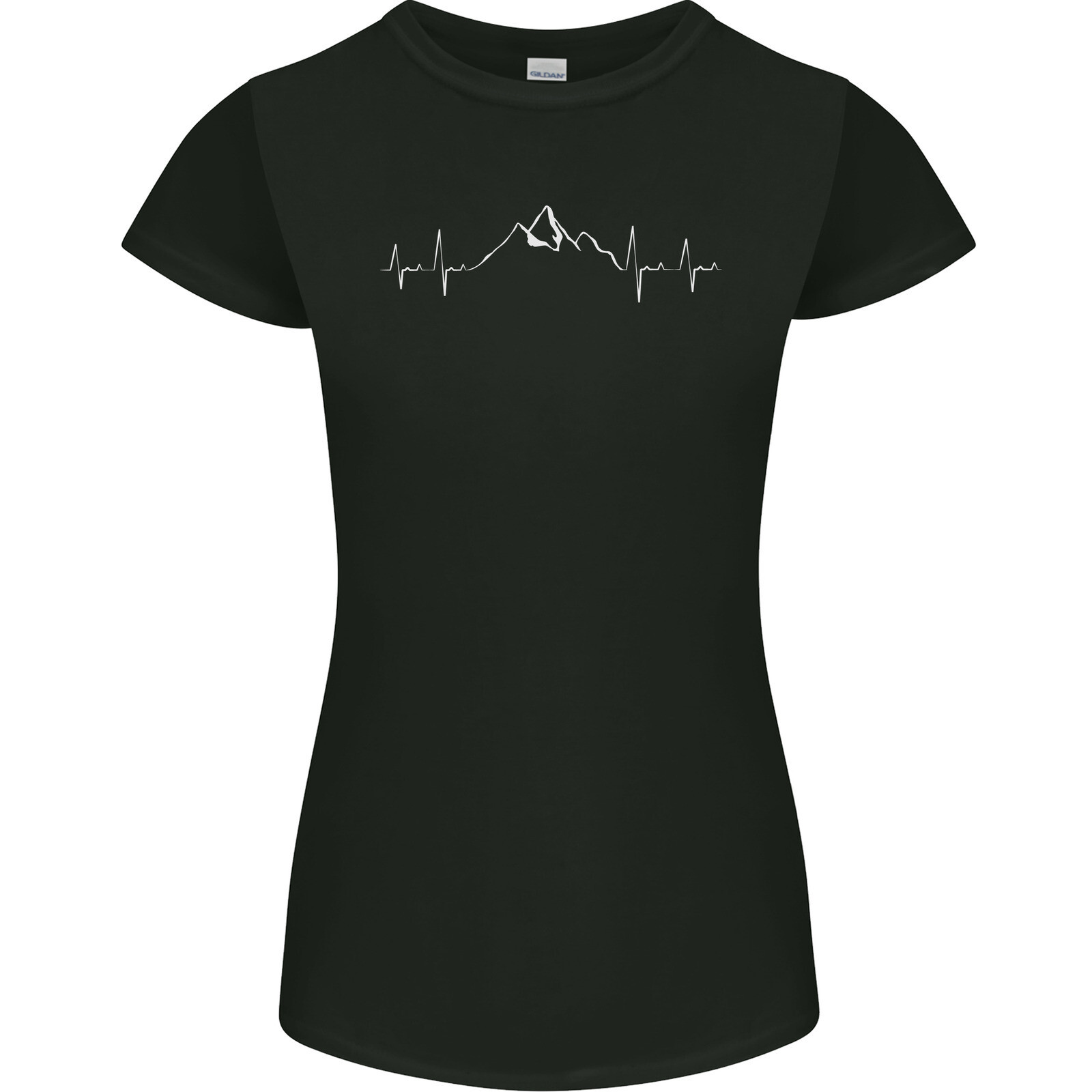 Montaña Ecg Trekking Senderismo Alpinismo Pulse Mujer Pequeña Cortar Camiseta