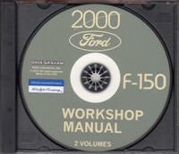 2000 Ford F-150 Shop Manuell Set Cd-Rom F150 Pickup Truck Service Werkstatt