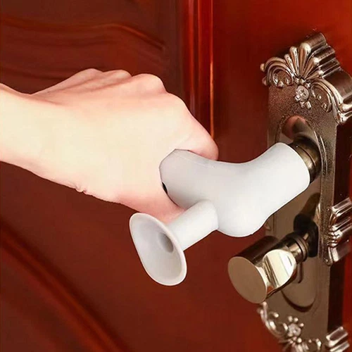 Silicone Door Stops Anti-Collision Door Handle Stopper Wall Protector - Picture 7 of 12