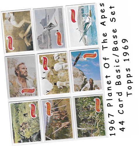 1967 Planet Of The Apes - 44 Card Basic/Base Set - Topps 1969 - Good Condition - Picture 2 of 15