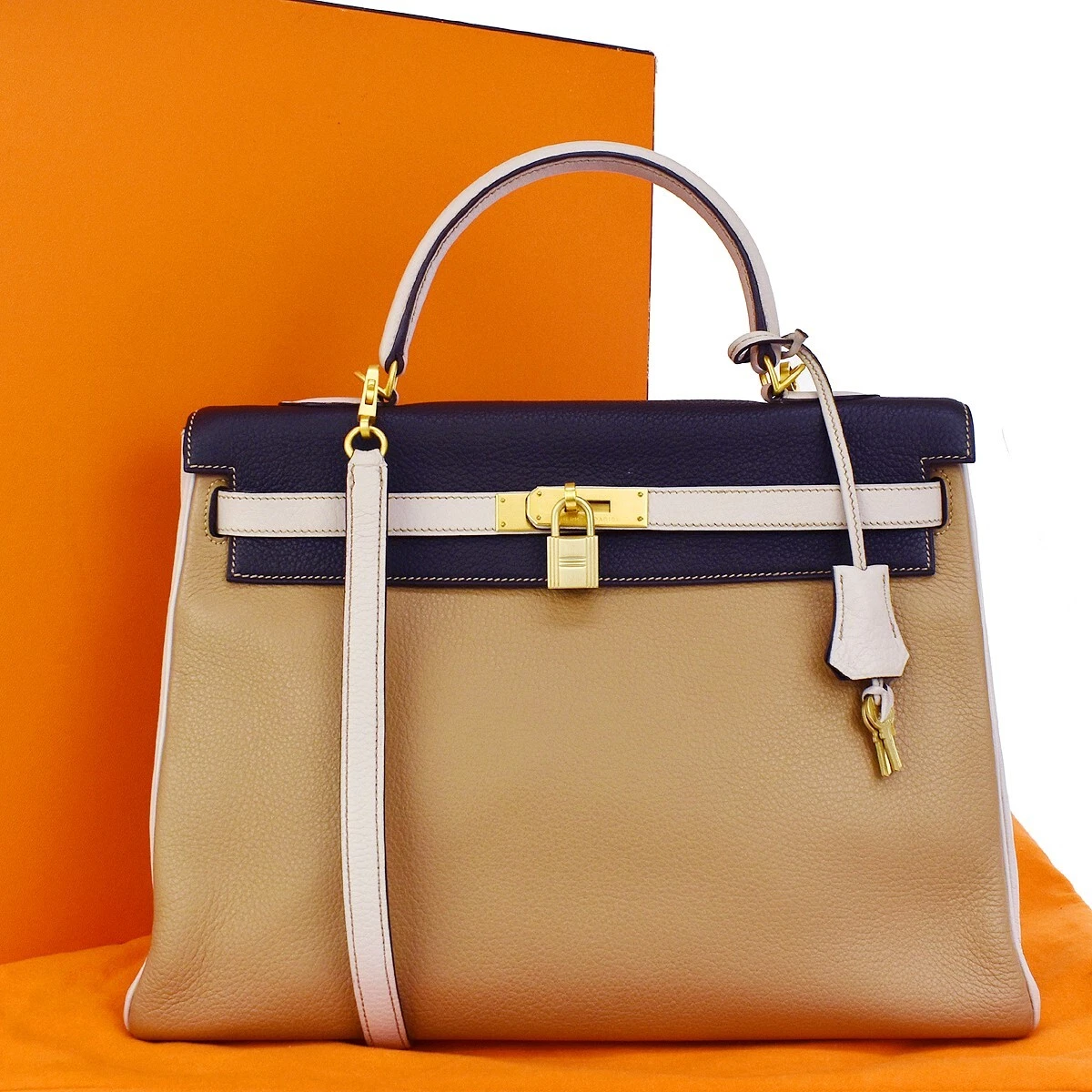 Paper Dollybird: Orange Hermes Birkin bagjust perfect!