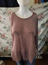 Allison Brittney Red White Longsleeve Sz M Sweater