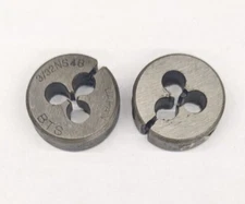 2 BTS 3/32"-48 NS Round Dies 13/16" OD Screw Adjustable Die Carbon Steel Japan