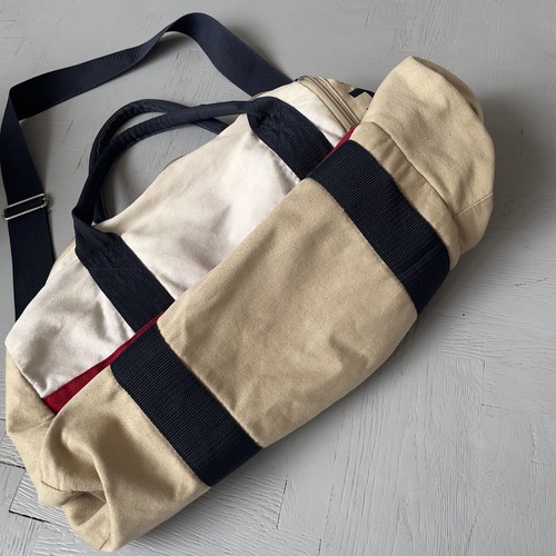 Vintage Tommy Hilfiger Big Logo Cotton Duffle Bag - Picture 3 of 10