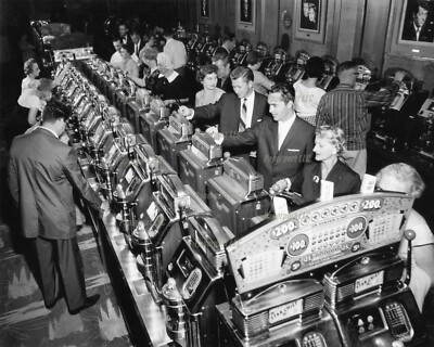 1950's Slot Machines Vintage Las Vegas 8x10 Photo