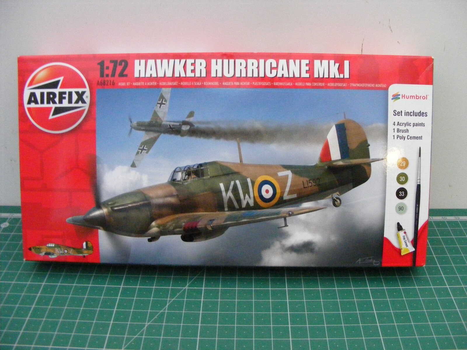 Job Lot 5 Airfix Starter Set Swordfish,Hurricane,Tomahawk,Mustang,Tiger