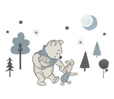 Lot Of 3 Disney Baby Forever Pooh Blue/Beige Bear Wall Decals by Lambs  Ivy
