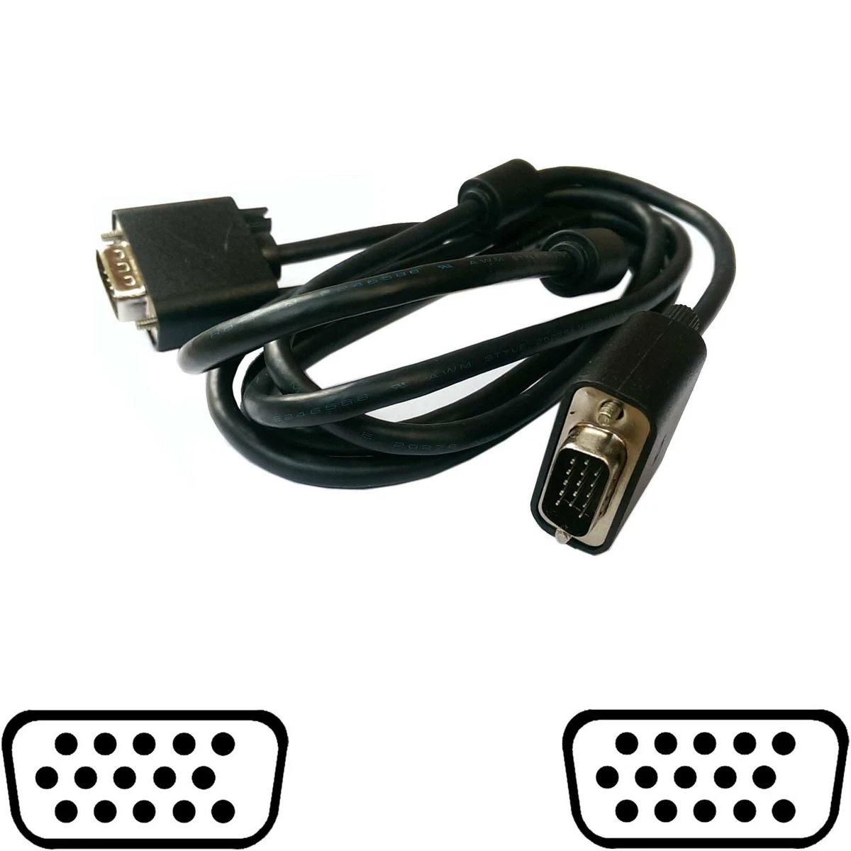 inventar Humano delicado Video Cable VGA Cable 6' HD 15-pin Male-Male Monitor Cable Dell M661M$HA1 715 E1 | eBay inventar Humano delicado Video Cable VGA Cable 6' HD 15-pin Male-Male Monitor Cable Dell M661M$HA1 715 E1 | eBay