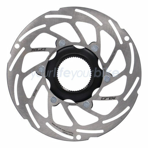 XLC Bremsscheibe BR-X58 (180mm) - CNC-gefräst, Silber/rot, Inkl. Schrauben