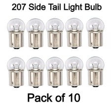 Pack of 10 12v 10w BA15s (SCC) 207 Side & Tail Light Car Bulbs R10W Buld