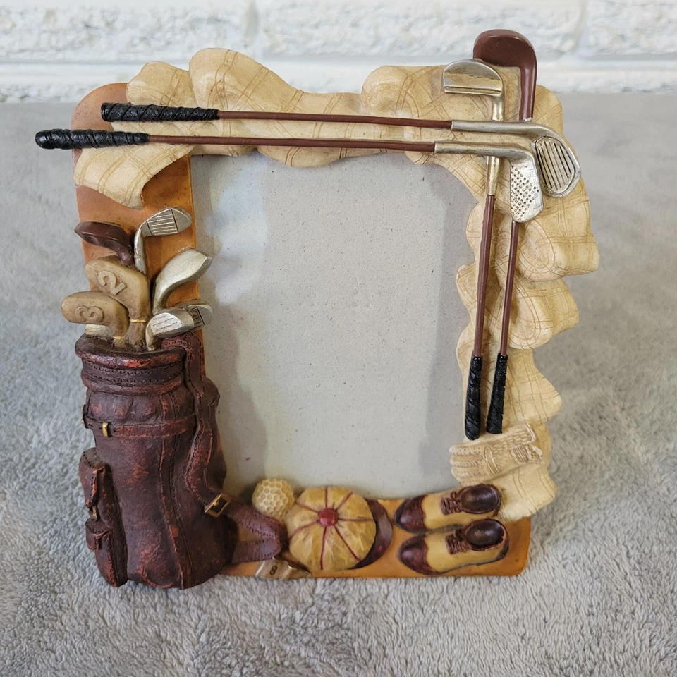 Marco de fotos de golf 3D día del padre libre decoración del hogar resina Foto 2 de 4