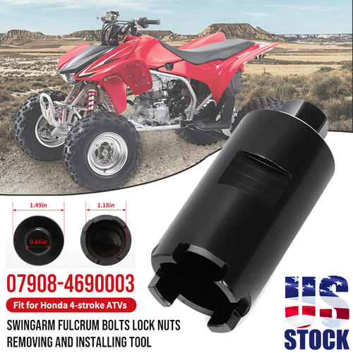 For Honda Foreman 079084690003 Swing Arm Lock Nut Tool Steel Set 4